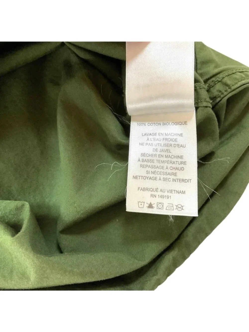 Topo Designs Field Shirt Mens Medium Green Short Sleeve Button Up Cotton Organic